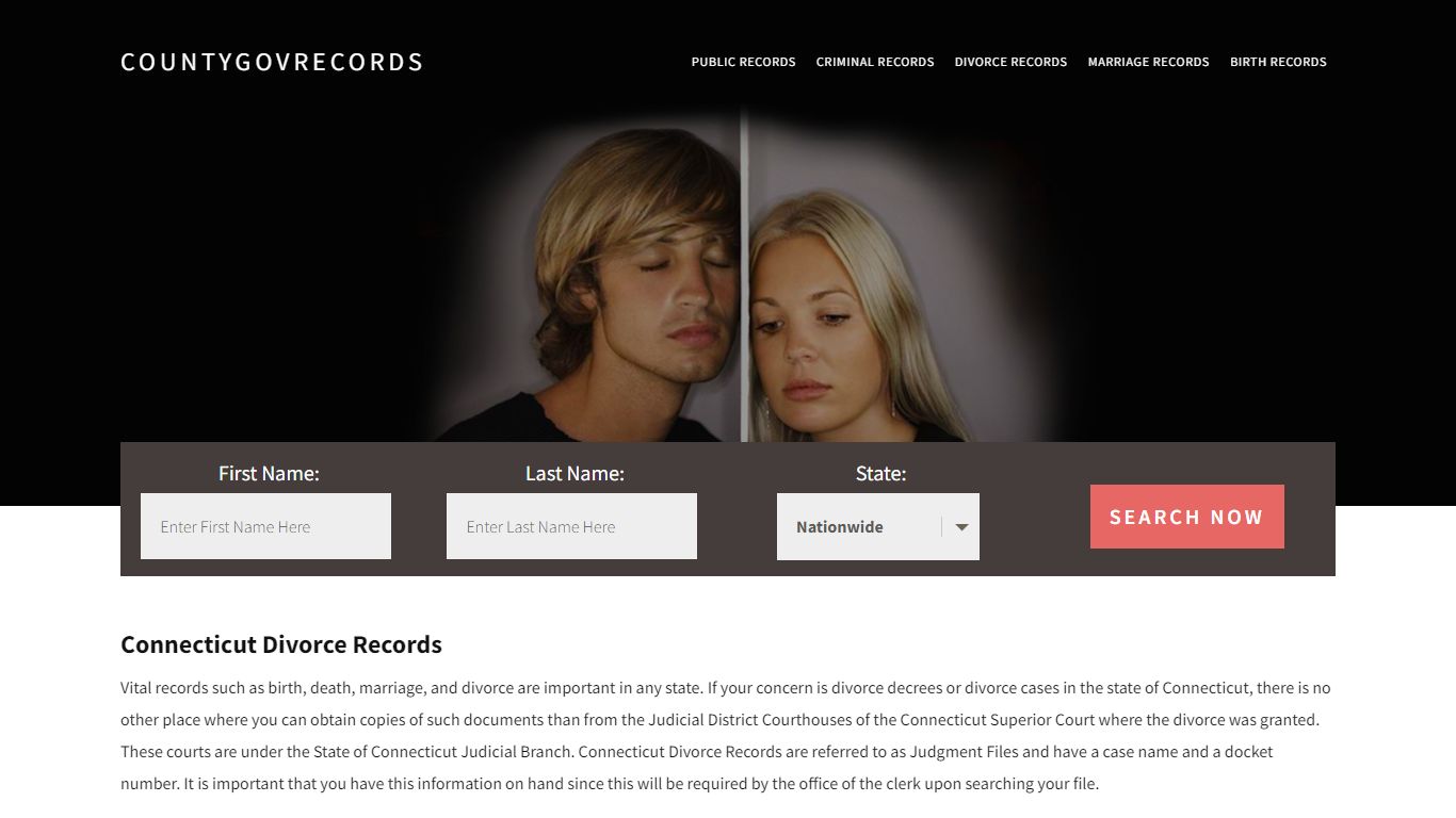 Connecticut Divorce Records | Enter Name and Search|14 Days Free